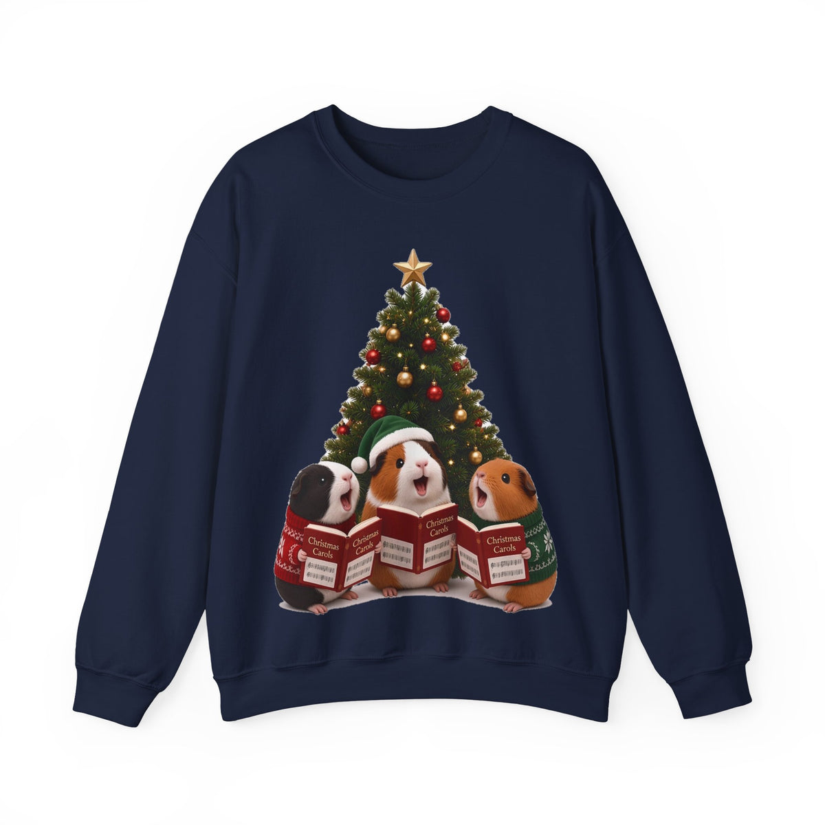 Cute Kawaii Guinea Pig Christmas Carols Jumper