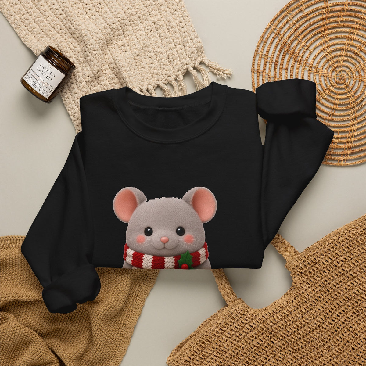 Cute Kawaii Christmas Mouse Jumper