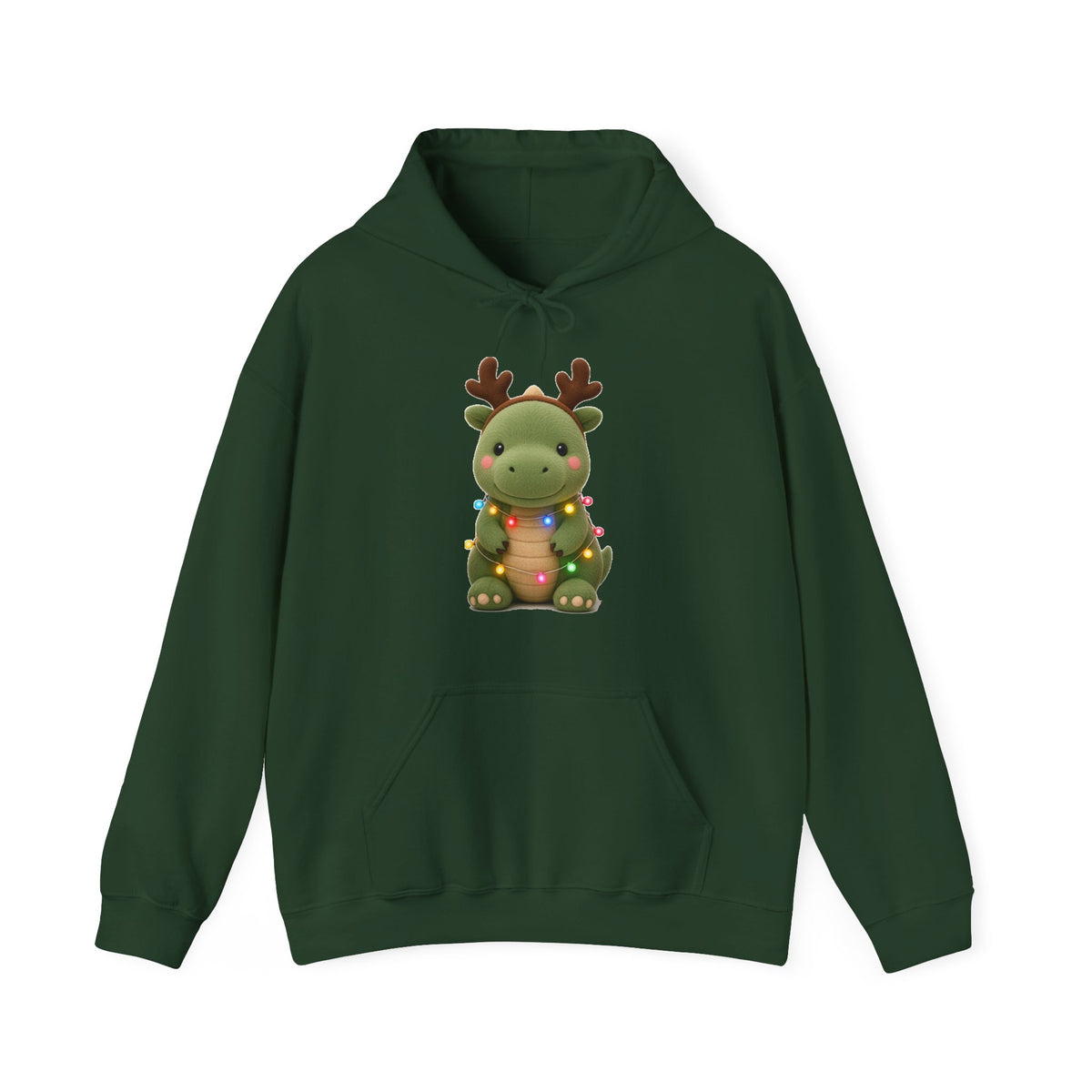 Cute Kawaii Christmas Dino Hoodie