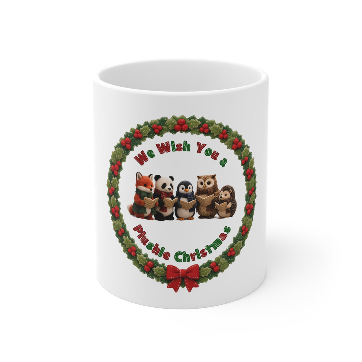 We Wish You a Plushie Christmas Cute Kawaii Mug