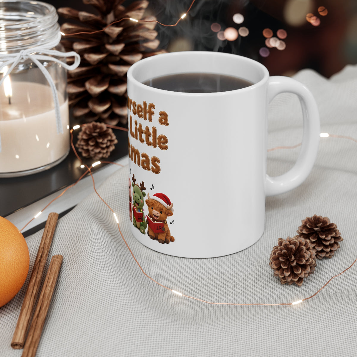 Have Yourself a Plushie Little Christmas Cute Kawaii Mug