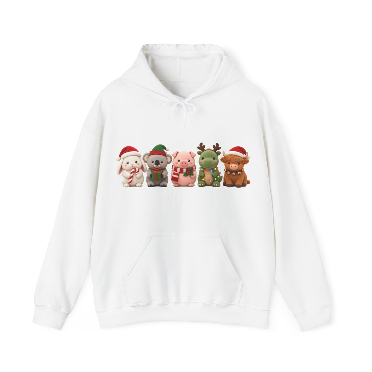 Cute Kawaii Christmas Animals Hoodie