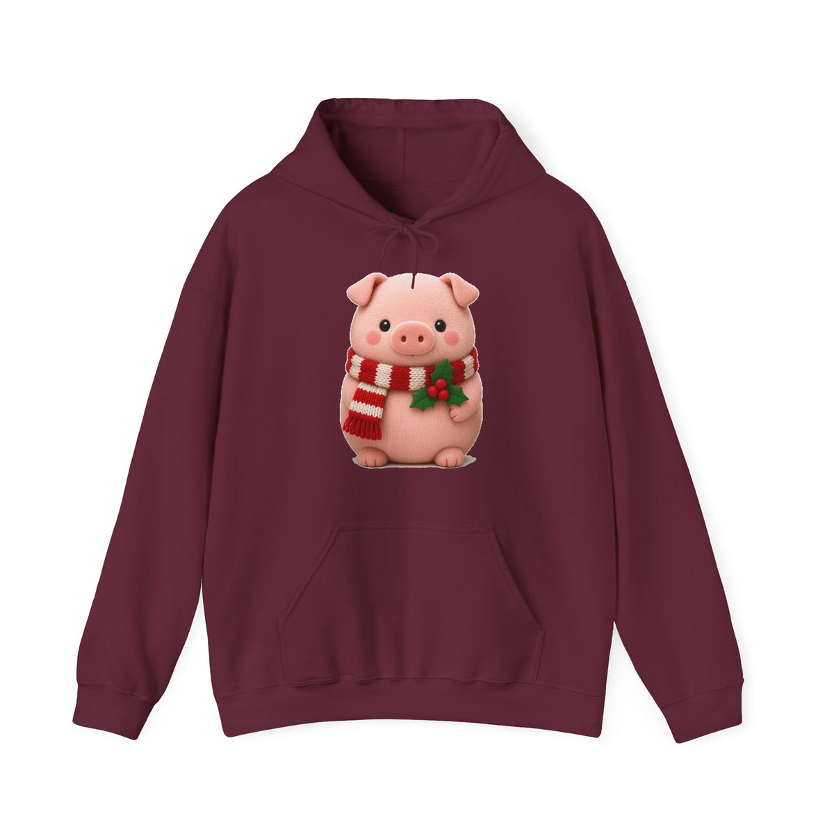 Cute Kawaii Christmas Pig Hoodie
