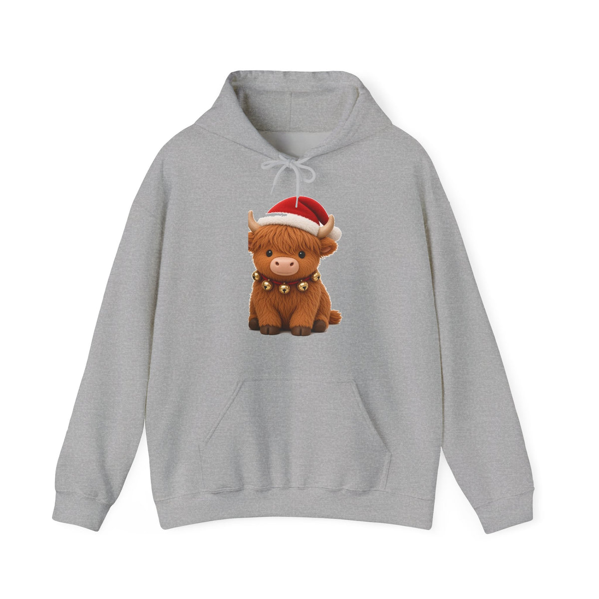 Cute Kawaii Christmas Highland Cow Hoodie