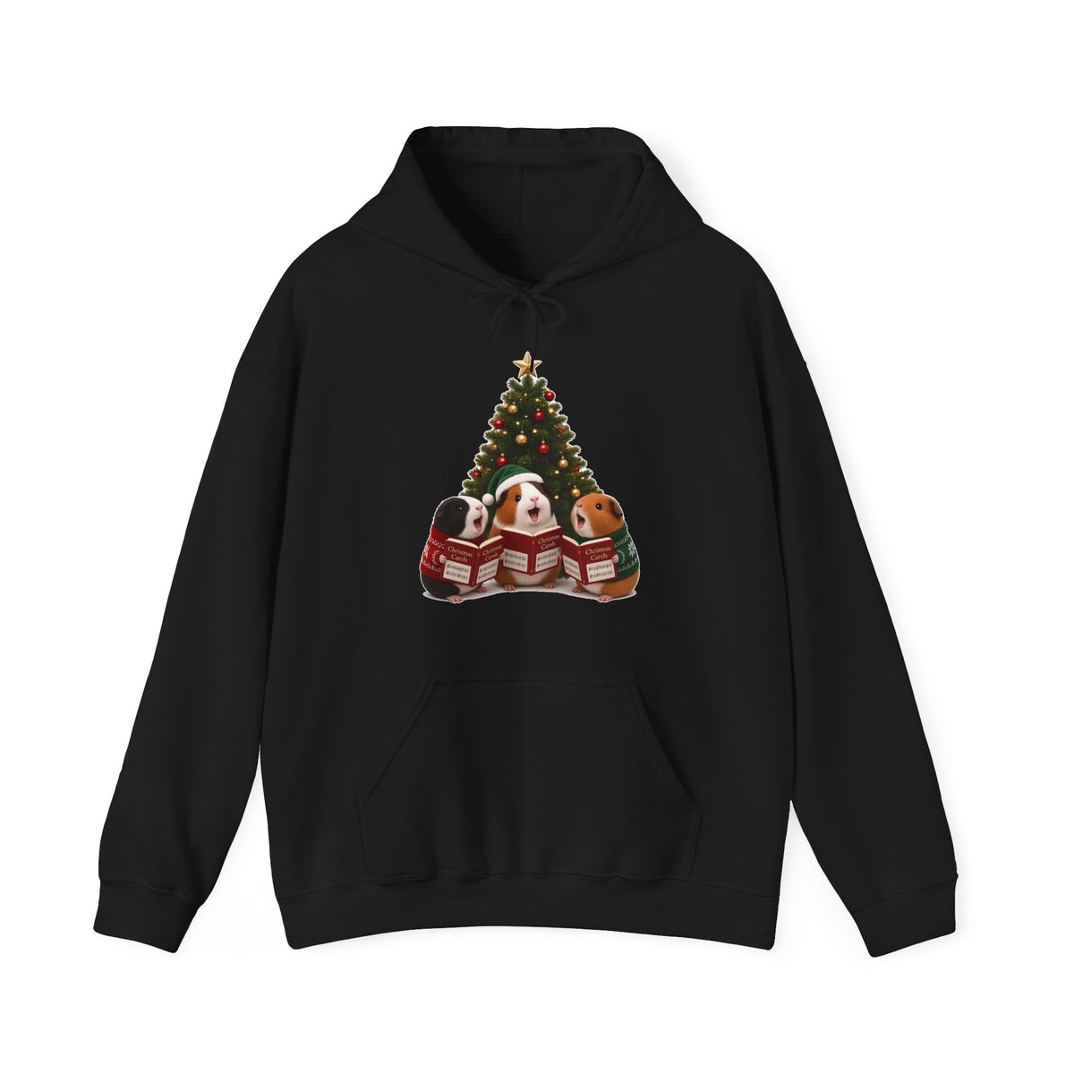 Cute Kawaii Guinea Pig Christmas Carols Hoodie