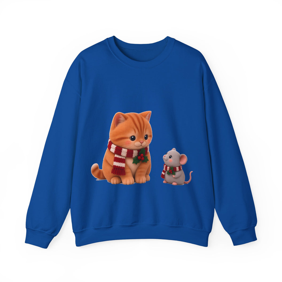 Cute Kawaii Christmas Cat and Mouse Jumper