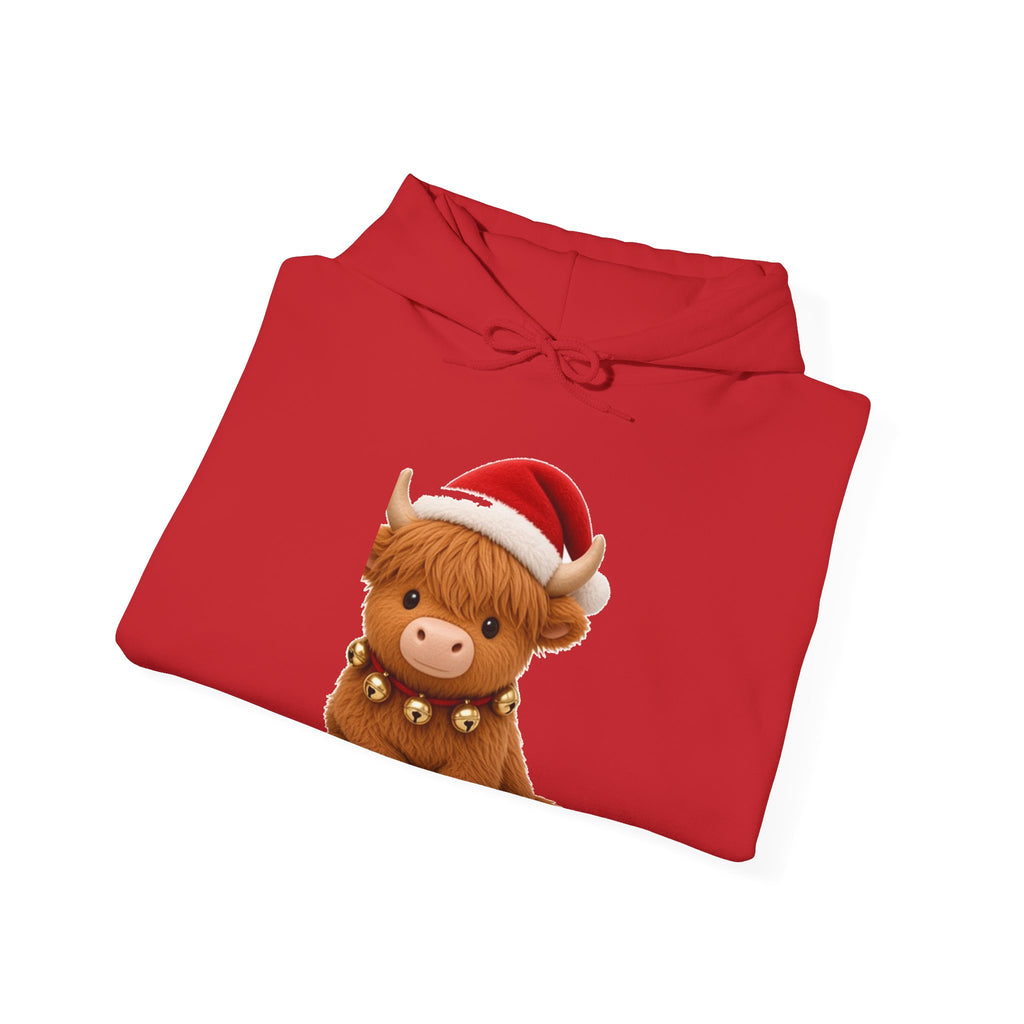 Cute Kawaii Christmas Highland Cow Hoodie