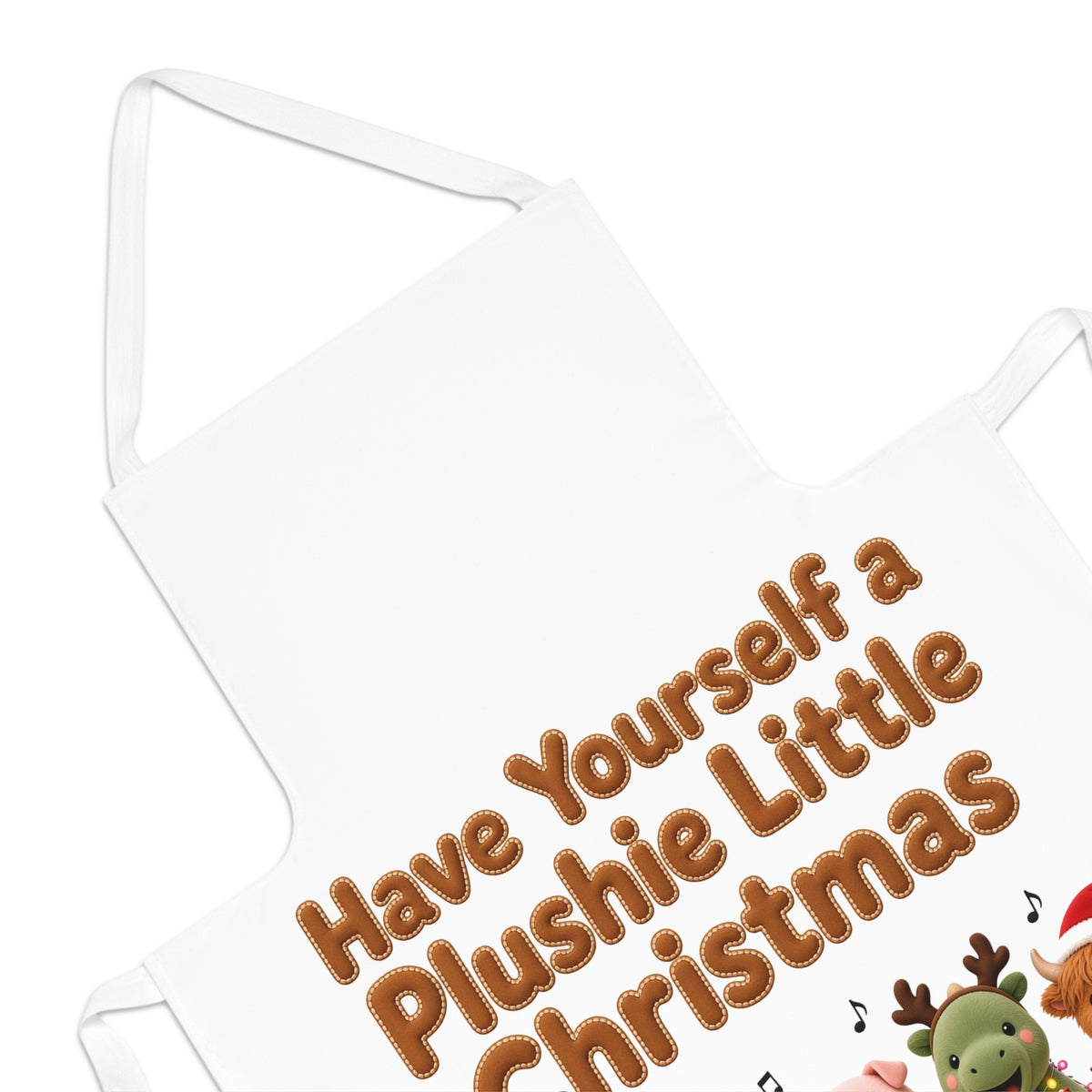 Have Yourself a Plushie Little Christmas Cute Kawaii Apron