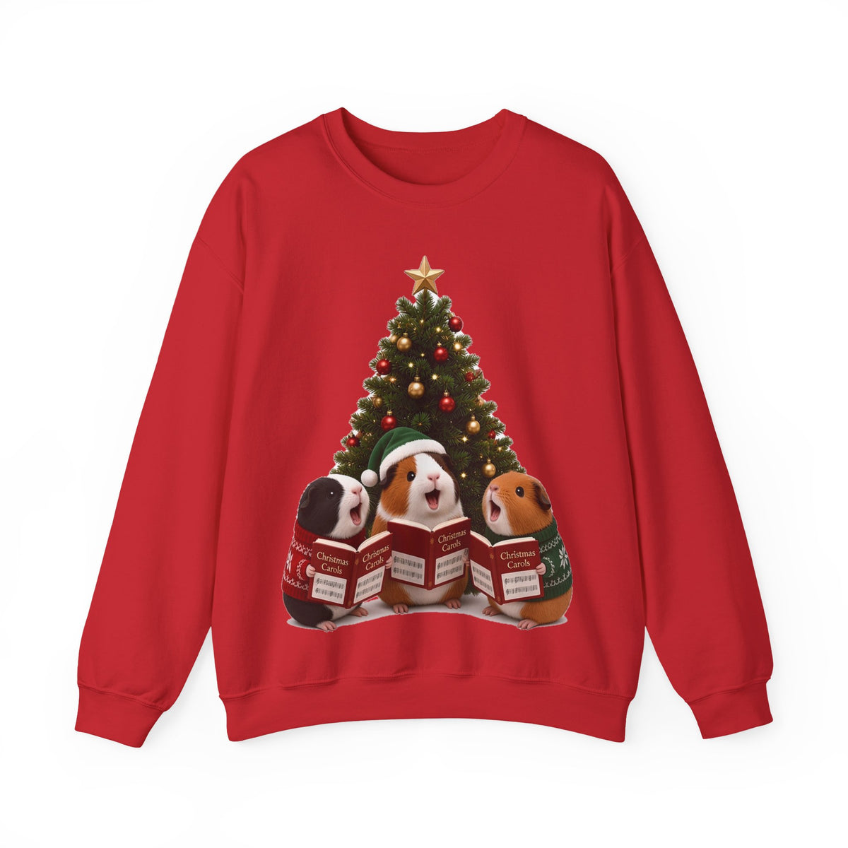 Cute Kawaii Guinea Pig Christmas Carols Jumper