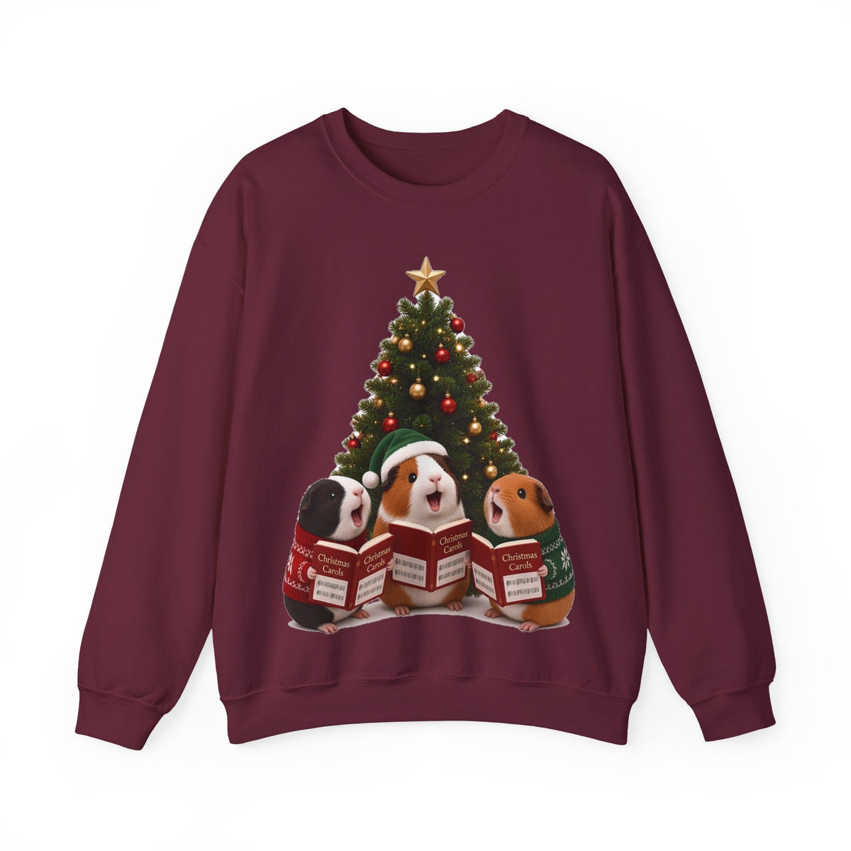Cute Kawaii Guinea Pig Christmas Carols Jumper