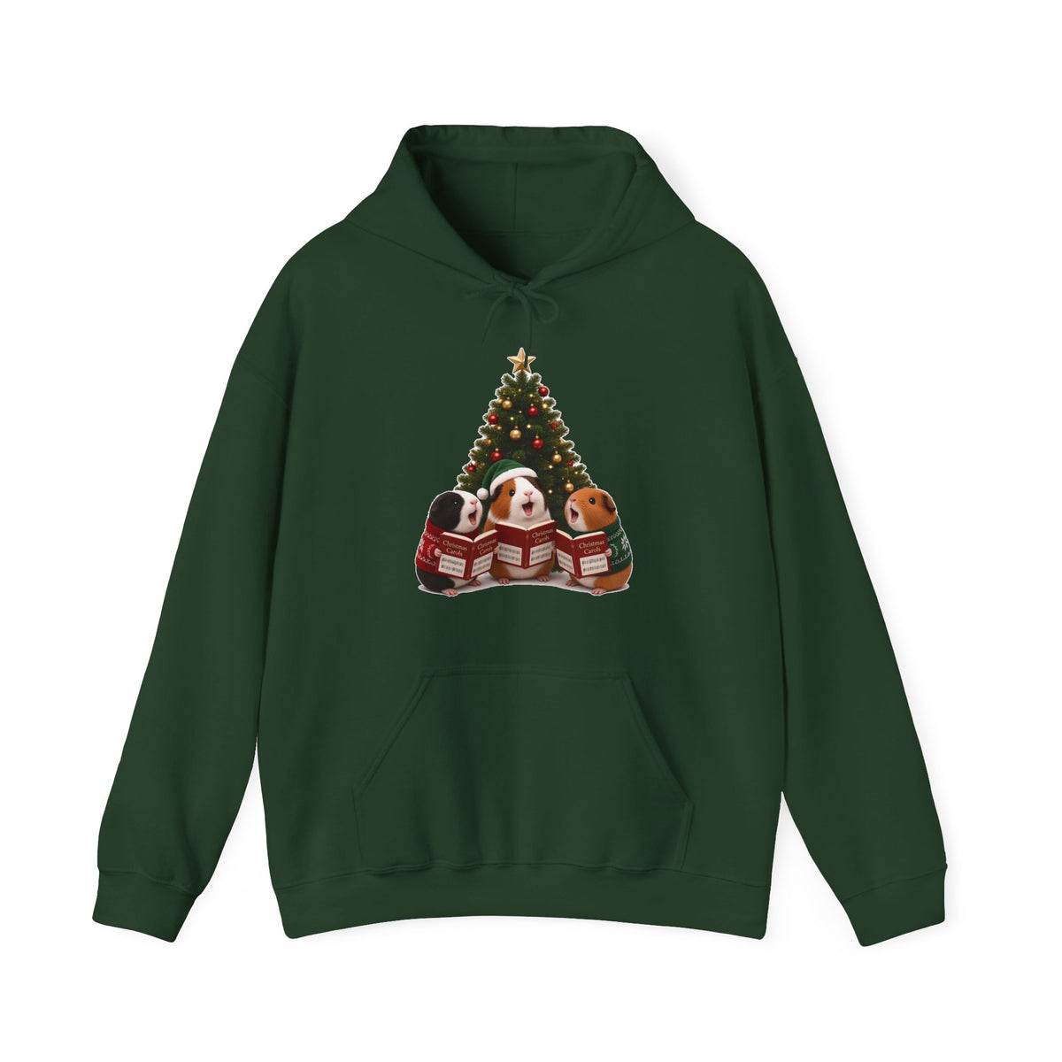 Cute Kawaii Guinea Pig Christmas Carols Hoodie