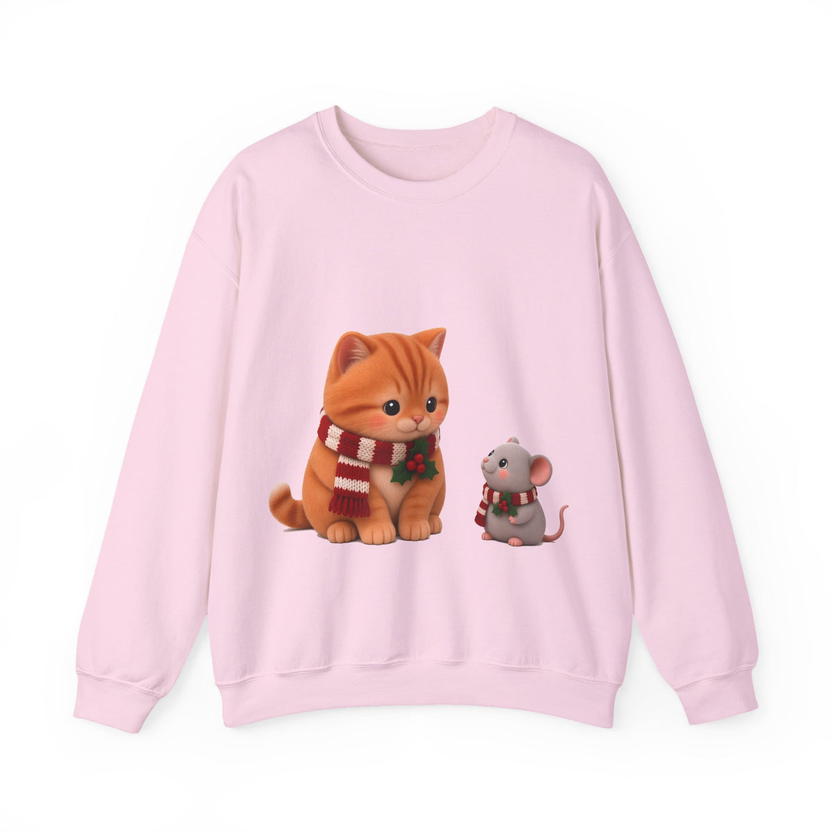 Cute Kawaii Christmas Cat and Mouse Jumper