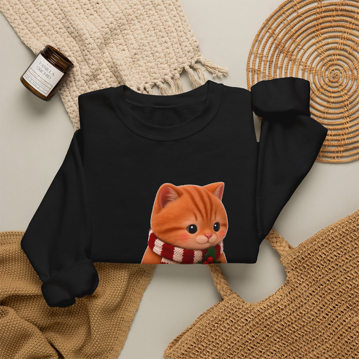 Cute Kawaii Christmas Cat Jumper