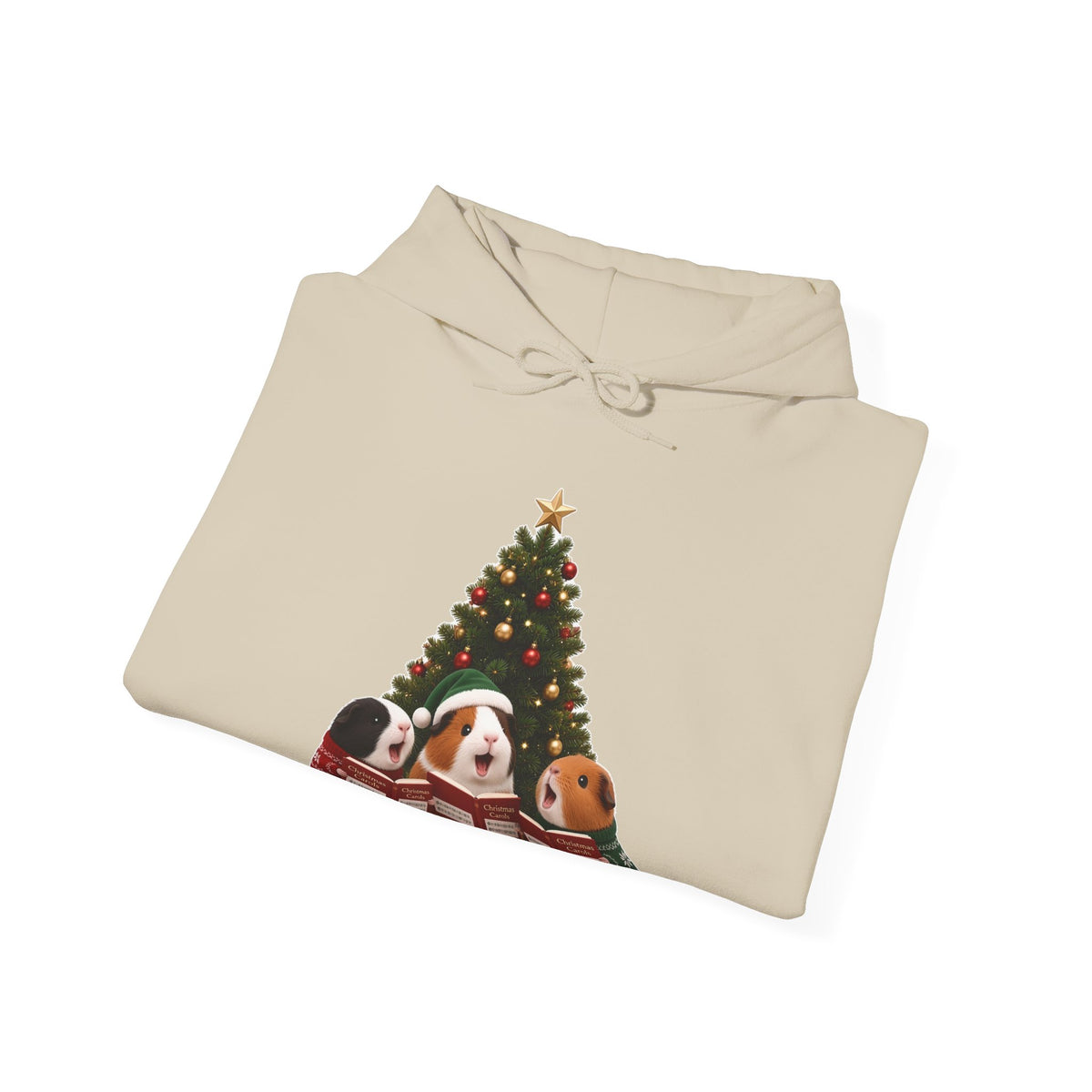 Cute Kawaii Guinea Pig Christmas Carols Hoodie