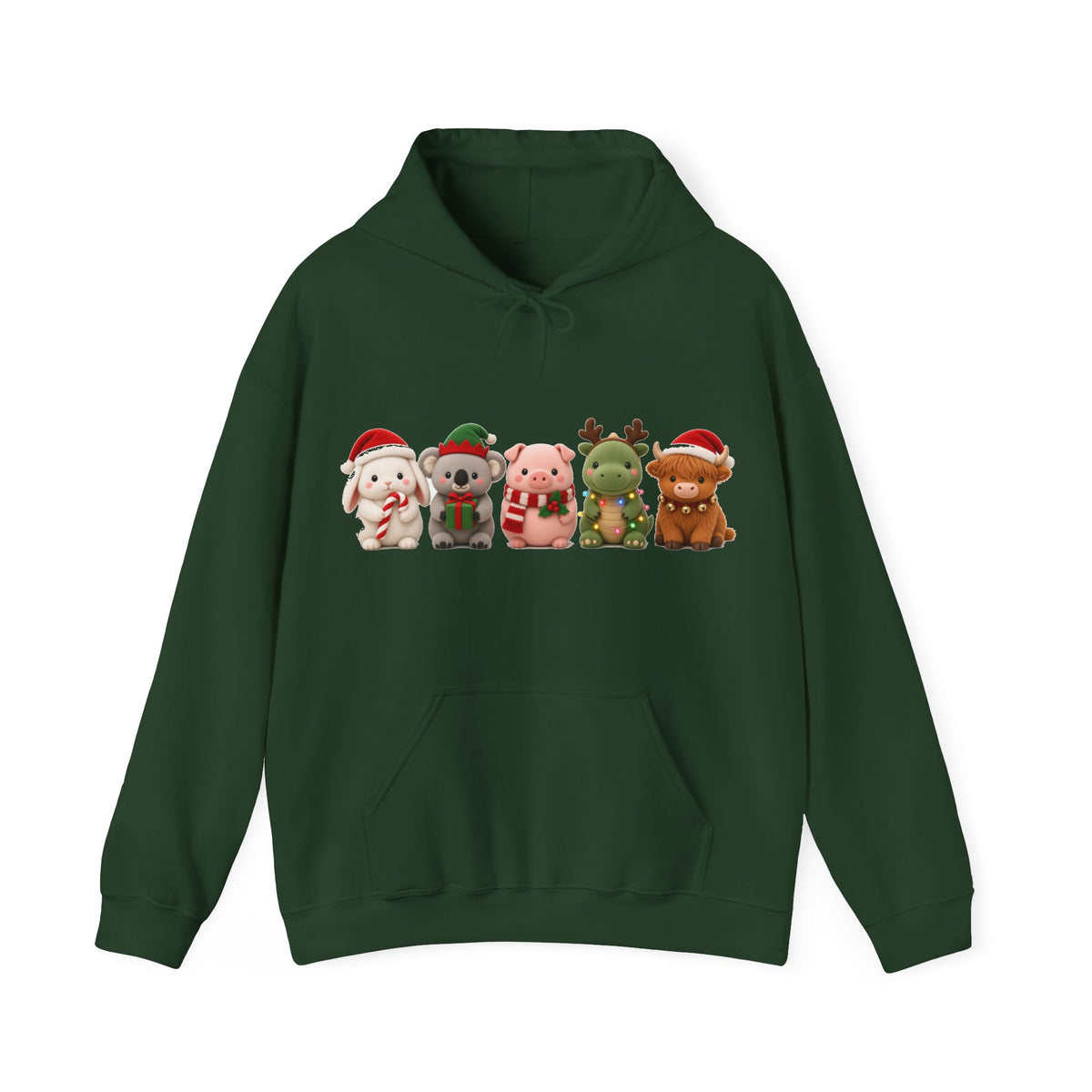 Cute Kawaii Christmas Animals Hoodie
