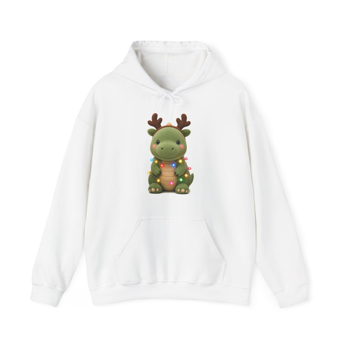 Cute Kawaii Christmas Dino Hoodie