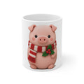 Cute Kawaii Christmas Pig Mug