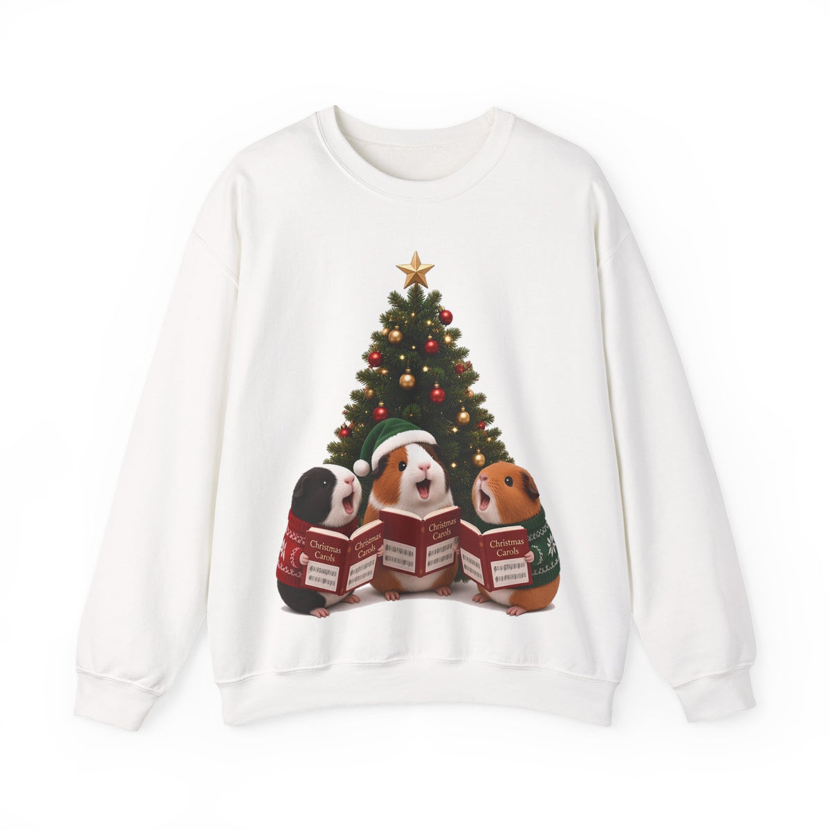 Cute Kawaii Guinea Pig Christmas Carols Jumper