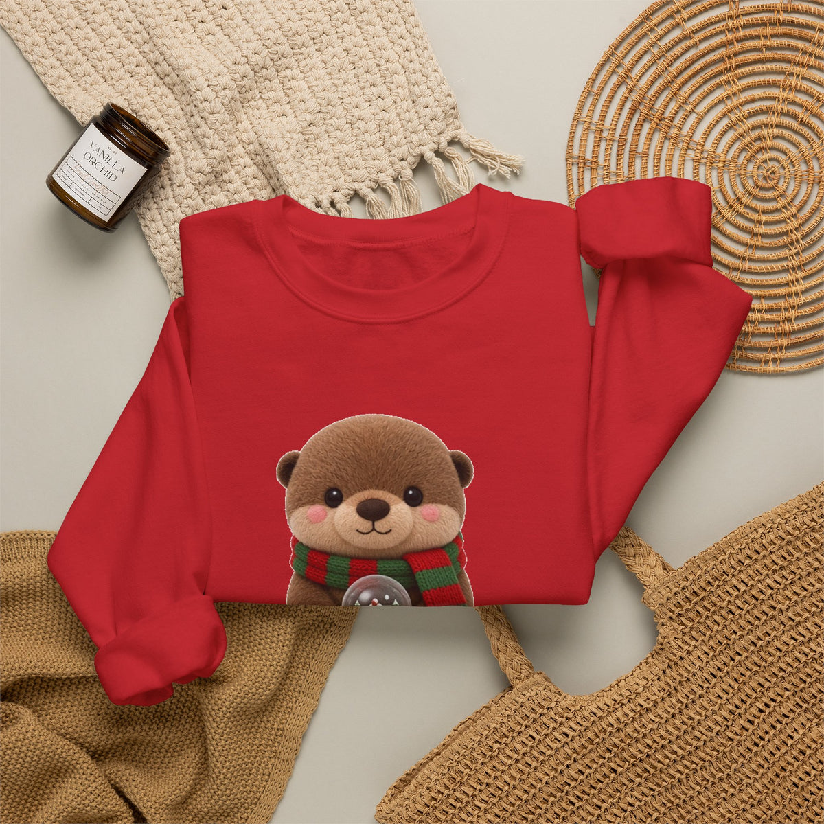 Christmas Otter Cute Kawaii Jumper
