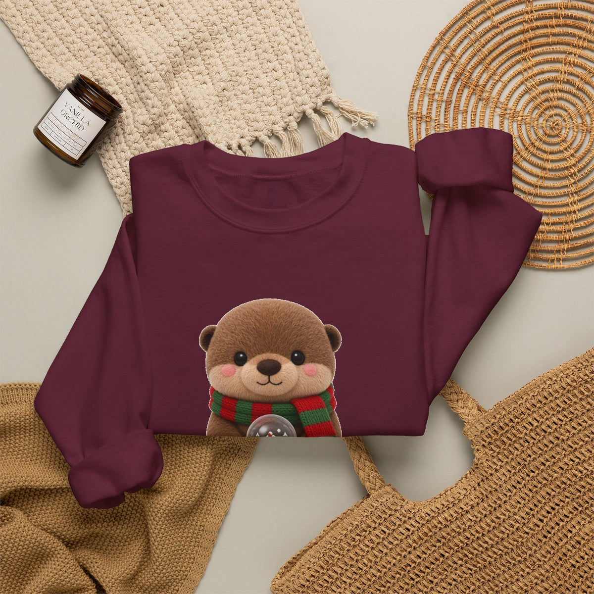 Christmas Otter Cute Kawaii Jumper