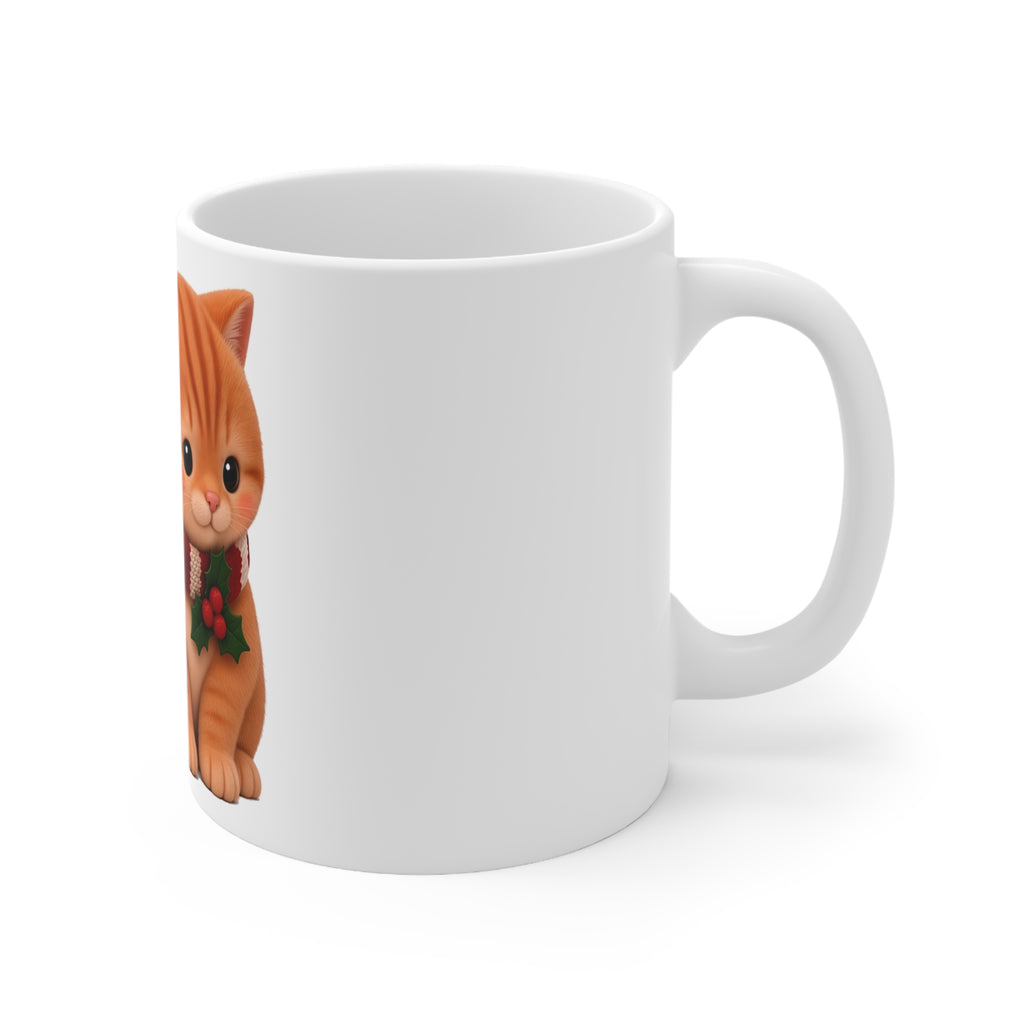 Cute Kawaii Christmas Cat Mug