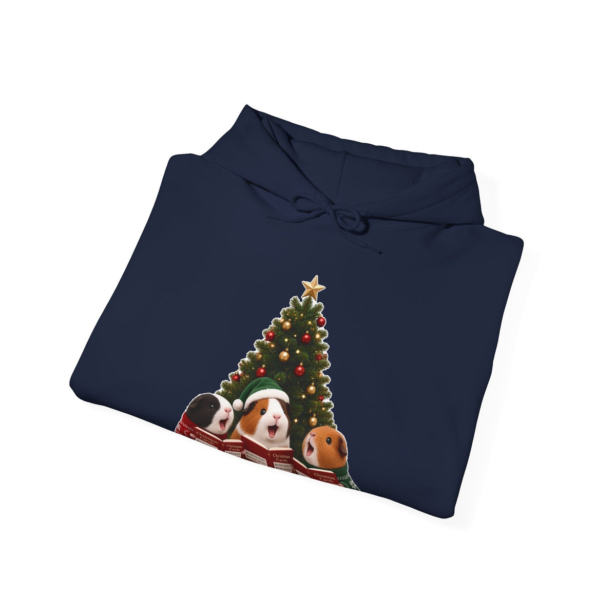 Cute Kawaii Guinea Pig Christmas Carols Hoodie