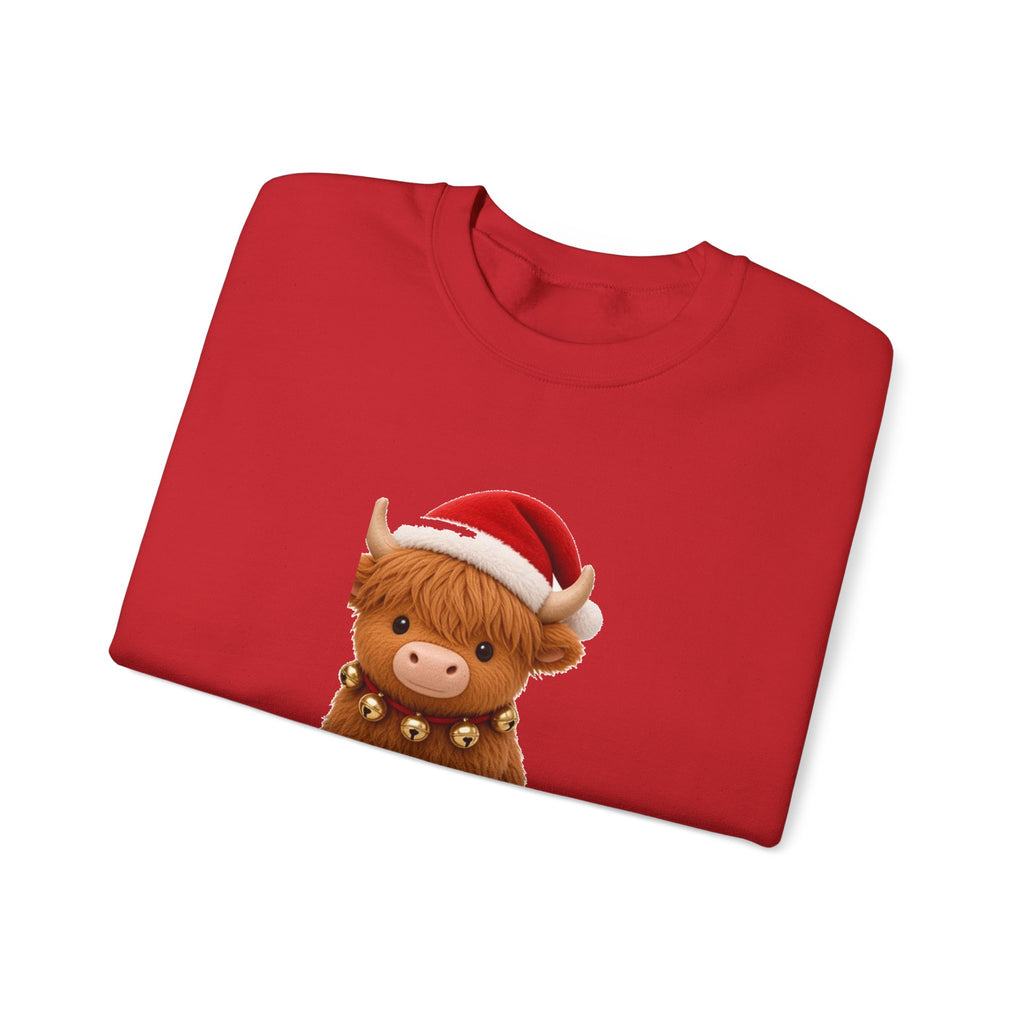 Christmas Highland Cow Cute Kawaii Jumper