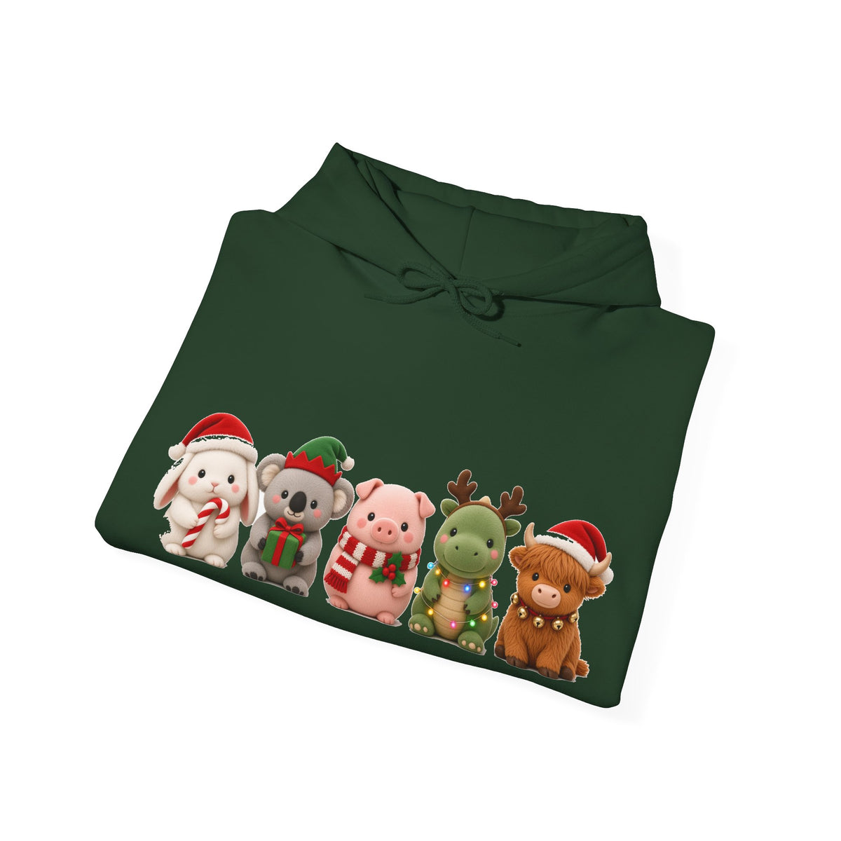 Cute Kawaii Christmas Animals Hoodie