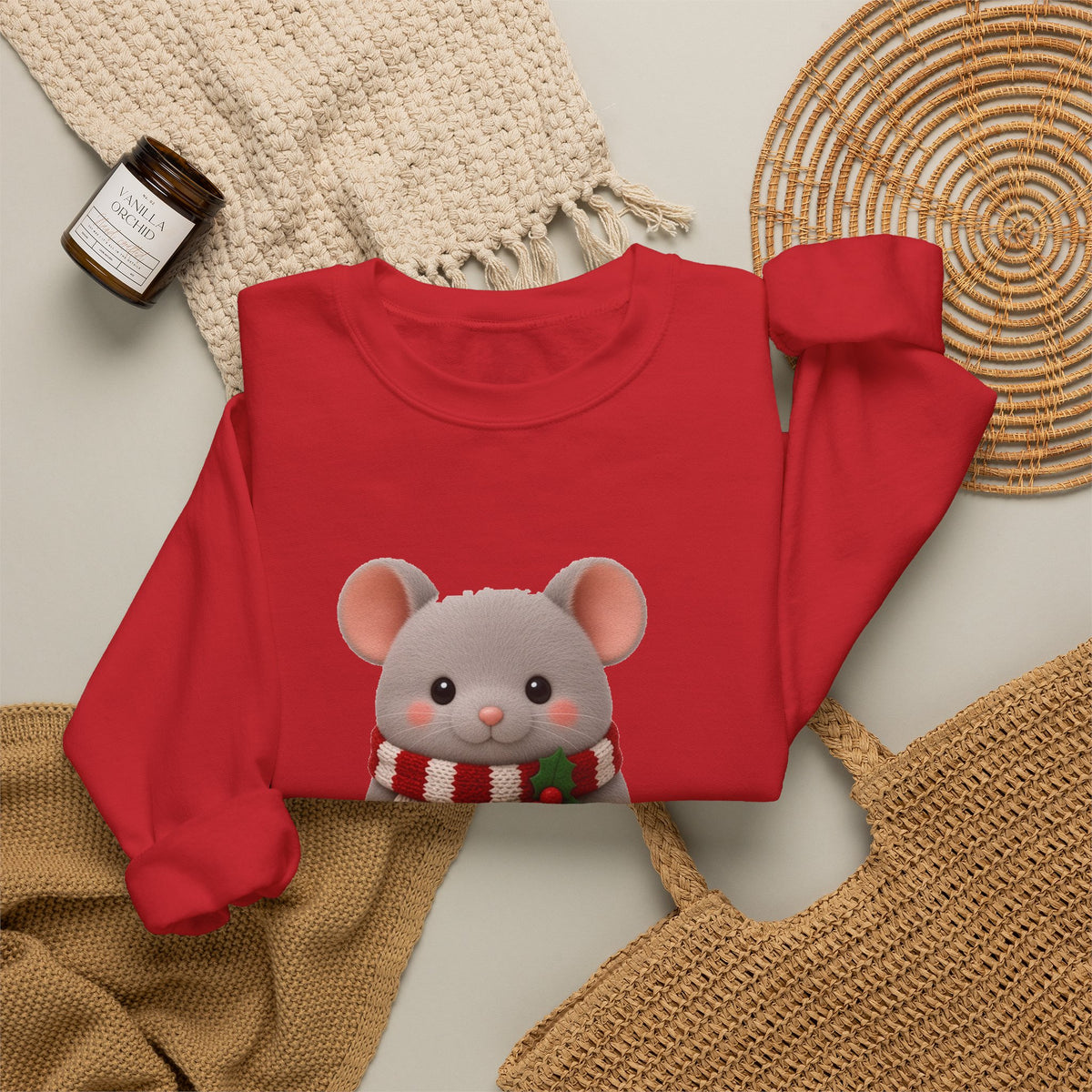 Cute Kawaii Christmas Mouse Jumper