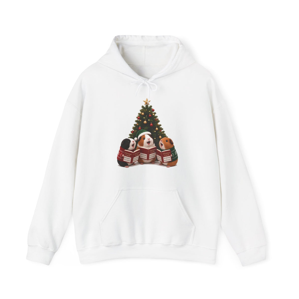 Cute Kawaii Guinea Pig Christmas Carols Hoodie
